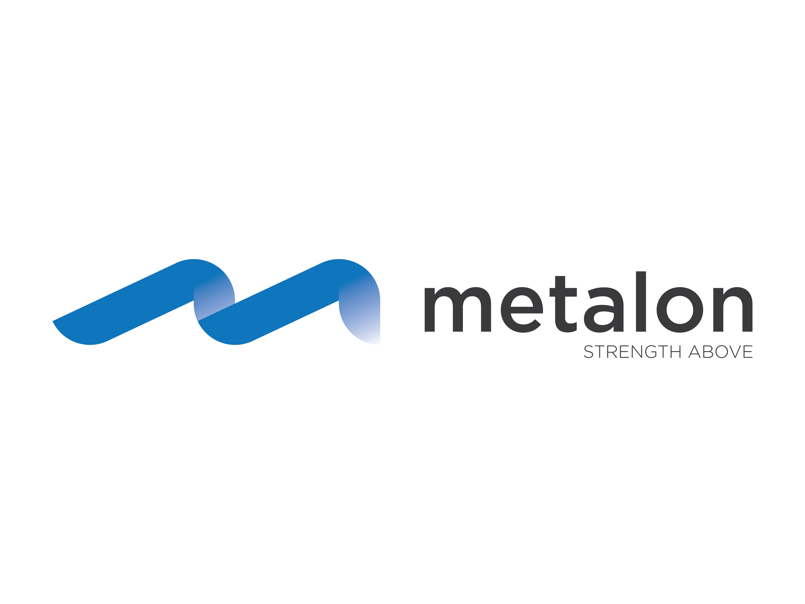 Metalon Brand Logo Metalon logo with tagline "Strength Above"